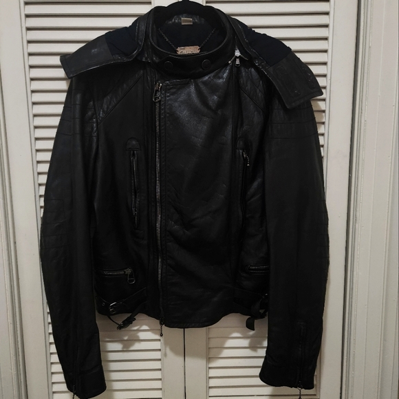 John Galiano biker leather jacket